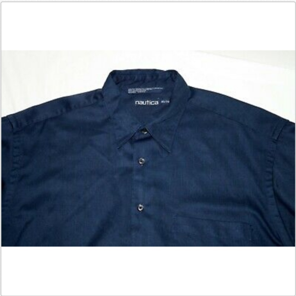 Nautica Long Sleeve Button Down Shirt Size XL - Picture 2 of 5